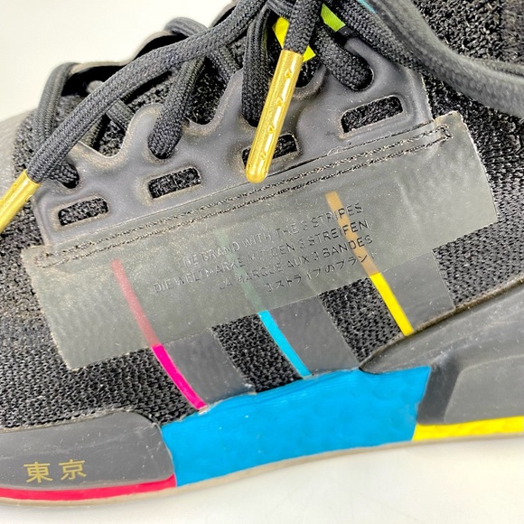 Men’s Adidas NMD R1 V2 Tokyo Nights Tennis Shoe Size 5.5 Black - Picture 4 of 7